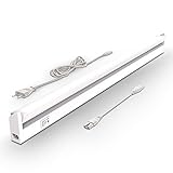 B.K.Licht - LED Leiste mit Ein-Ausschalter, warmweiß bis neutralweiß einstellbar, erweiterbar,...