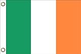 Irland Flagge Fahne | 150 cm x 90 cm / 90 x 150 cm | Wetterfest & Langlebig | Polyester mit zwei...