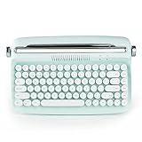 YUNZII ACTTO B303 Kabellose Schreibmaschinentastatur, Ästhetische Retro-Bluetooth-Tastatur Mit...