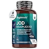 Jod Tabletten 400µg - 365 Vegan Kaliumjodid - Kalium Jodid für 1 Jahresvorrat - Jod trägt zur...