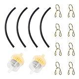Iyowei 2 Set Motorrad Benzin Kraftstofffilter Universal Benzinschlauch Benzinfilter Kraftstofffilter...