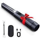 SUNPOW Pinpointer Metalldetektor – Wiederaufladbar, 15h Laufzeit, IP68 Wasserdicht, 360°...