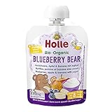 Holle Babyfood Pouchy, Blueberry Bear Apfel & Banane mit Joghurt, 85g