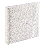 Hama Fotoalbum Jumbo 30x30 cm (Fotobuch mit 80 weißen Seiten, Hochzeitsalbum für 320 Fotos im...