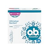 o.b. ProComfort Mini, Tampons für leichte bis mittlere Tage mit Dynamic Fit Technologie & SilkTouch...