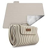 Veddelholzer 200 x 200 cm Beach Picknickdecke wasserdicht, sandfeste Stranddecke XXL isoliert &...