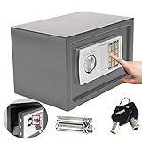 8.5L Digitale Safes Tresor Klein, Elektronischer Sicherheitsbox mit PIN-Code und Schlüssel,...