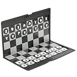 Uikdjgu Taschenschach-Reisebrett-Set, Geeignet für Den Einsatz im Flugzeug, Geeignet für Kinder...