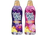 VERNEL Weichspüler-Set 2x 37 Waschladungen (74WL) Aromatherapie 1x Bezaubernde Magnolie & 1x...