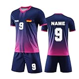 Deutschland-Feier-Trikot, personalisiertes Trikot-Set für Männer und Kinder mit Namen und Nummer,...