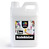 OfficeTree 2 Liter Bastelkleber Transparent Trocknend - Bastel Kleber - Lösungsmittelfreier...