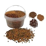 SAHAWA Koifutter mit Naturfutter im 3,5 l Eimer, Teichfutter im Eimer für Teichfische, für...