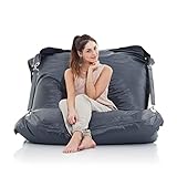 SMOOTHY Original Supreme Indoor & Outdoor Sitzsack XXL 450L Riesensitzsack Sitzkissen Sessel für...
