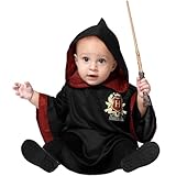 ATOSA baby wizard student costume black tunic with cape 6 a 12 meses
