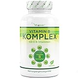 Vitamin B Komplex 500 Tabletten - Alle 8 B-Vitamine in 1 Tablette - Vitamin B1, B2, B3, B5, B6, B12,...