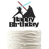 Arthsdite 1 x Darth Vader Happy Birthday Tortenaufsatz Alien War Cake Pick – Kindergeburtstag,...