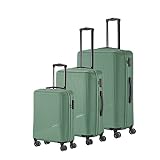 travelite 4-Rad Koffer Set 3 teilig Größen L/M/S, Gepäck Serie BALI: ABS Hartschalen Trolleys mit...