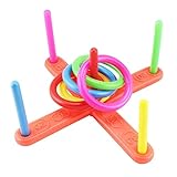 Fyeep Androni Giocattoli - Ringwurfspiel mit 5 Ringen, ca. 40 cm, Ringwurfspiel Outdoor Kinderspiele...