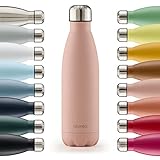 Blumtal® Trinkflasche Edelstahl Charles - Thermosflasche 500 ml - BPA-freie Thermo Trinkflasche...