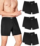 YESWEL Bambus Boxershorts Herren，6er Pack Atmungsaktive Unterhosen Männer, Lockere Retro...