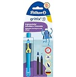 Tintenroller griffix® Tintenschreiber für Linkshänder, Neon Fresh Blue Pelikan 820479, 1 Stück