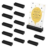 Naler 12 Stück Kartenhalter Holz Tischkartenhalter Kartenständer Menükartenhalter...
