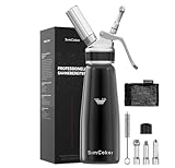 LECIPTEKB Sahnespender 500ml,Aluminium Sahnesiphon