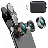 3 in 1 Handy Objektiv Kit , Clip-On Kamera-Adapter - Fischaugenobjektiv (198° Fisheye ) +...