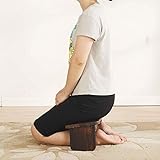 JYCCH Original Meditationsbank, zusammenklappbarer Yoga-Kniehocker, abgewinkelte Beine, niedriger...