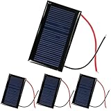 RUNCCI-YUN 4Stück 5V 30mA 53X30mm Mikro-Mini-Solar-Panel-Zellen Sonnenkollektor für Sonnenenergie,...