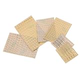 SHINEOFI 12 Stück Teiliges Mini Alphabet Zahlen Sticker Farbenfrohe Kleine Buchstaben Aufkleber...
