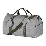 Syeeiex Cabrio Reise Kleidersack, Unisex 2-in-1 Kleidertasche Anzugtasche, Carry On Garment Bag mit...