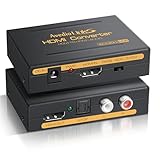 avedio links HDMI Audio Extractor, 4K hdmi Audio Splitter mit hdmi Audio Converter + Optical Toslink...