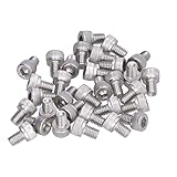 30pcs M6 Hex Socket Cap Bolts, 304 Edelstahl A2-70 Zylinderkopfschrauben mit Standard-DIN 912 für...