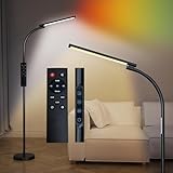 Lanmonlily LED Stehlampe Dimmbar 10W, stehlampe Wohnzimmer mit Fernbedienung, stehleuchte mit...