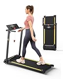 UREVO Laufband für zuhause, 2.25PS Laufband klappbar mit 12 HIIT Modes, kompakte Mini Treadmill...