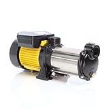 XPOtool Mehrstufige Kreiselpumpe 10200l/h 1650W Förderhöhe 65m, Ansaughöhe 8m, 2850U/min,...