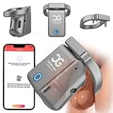 Metall Keuschheitskäfig Herren Extrem, Aluminium Peniskäfig mit App & AI-Interaktion, IPX8...