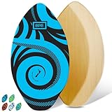 BPS New Zealand 'Koru' Skimboards mit farbigem EVA-Griffpolster und hochglänzendem Klarlack |...