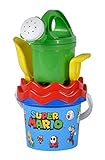 Super Mario Baby Eimergarnitur, Sandspielzeug, 5 Teile, Eimer, Sieb, Schaufel, Rechen, Gießer,...