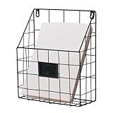 Generisch Wandmontierter Zeitungshalter - Eisenregal 25x30cm Stabiles Aufbewahrungsregal,...