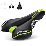 ENJOHOS Fahrradsattel, Fahrradsitz Wasserdicht PU für Mountainbike Trekking Tourensattel Rennrad...