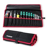 PARAT BASIC Roll-Up Case 15 | Rolltasche für 15 Werkzeuge aus Nylon | Kompakte Werkzeugtasche mit...