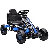 AIYAPLAY Pedal-Gokart für Kinder, Kinder-Gokart mit automatischer Kupplung, Bremse, rutschfesten...