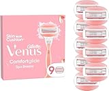 Gillette Venus Comfortglide Spa Breeze Rasierklingen für Rasierer Damen, 9 Ersatzklingen für...