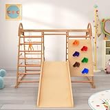 7 in 1 Multifunktions Klettergerüst Set Spielturm für Kinder mit Schaukeln, Bausteinen,...