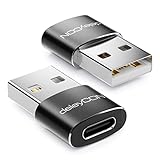 deleyCON USB C auf USB Adapter [2 Stück] C Buchse auf A Stecker USB 2.0 - für PC Computer Laptop...