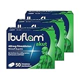 Ibuflam® akut 400 mg IBUPROFEN Filmtabletten 3 x 50 Stück | Vorteilspack | Ibu 400...