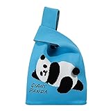 Kexpery Panda Strick-Handtasche, weich, Mini-Schleife, Handgelenktasche, Damen, Cartoon, Handtasche,...
