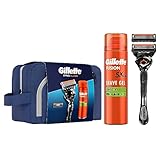 Gillette ProGlide Nassrasierer Herren Geschenkset, 1 Rasierer + 1 Rasierklinge + Fusion Ultra...